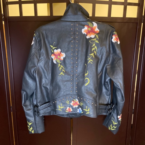 Ly Varey Lin Faux Leather Moto Jacket - Picture 2 of 12